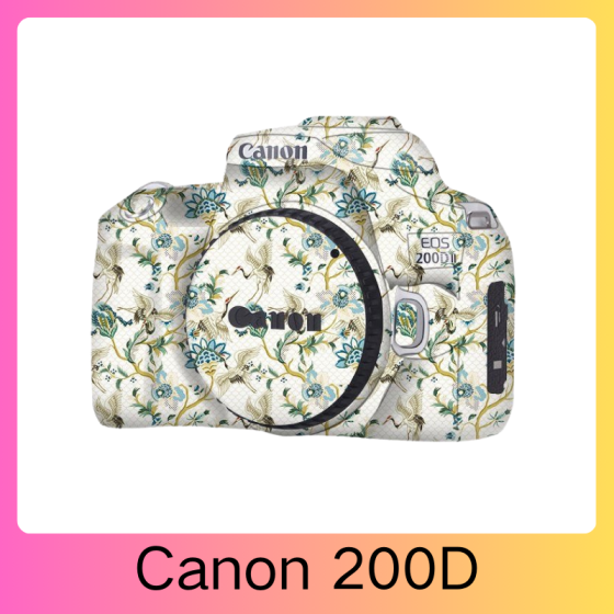 Corpo da Canon 200D - Pele câmera, adesivo câmera - com alta resistência a arranhões, à prova d'água e com design elegante.